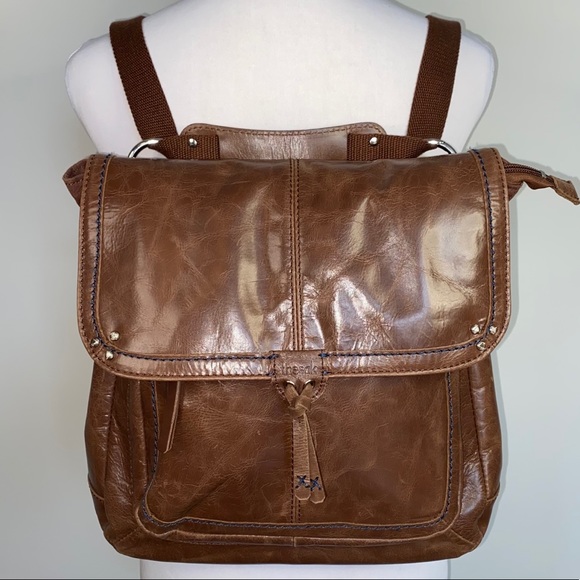 The Sak Handbags - The Sak Ventura Leather Convertible Backpack Teak
